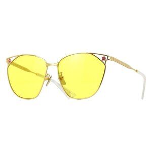 A0977Z New GUCCI Gold Aviator GG1375SA 2 Sunglasses Women